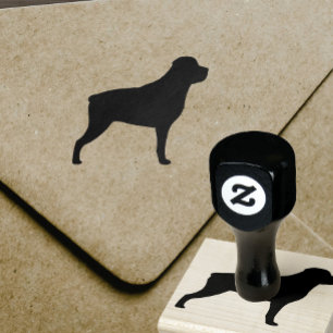 Rottweiler Silhouette Stämpel