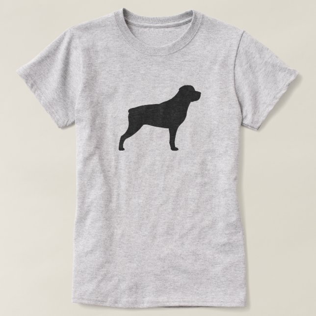 Rottweiler Silhouette T Shirt (Design framsida)