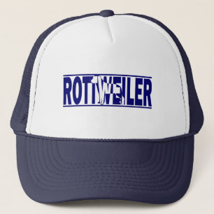 Rottweiler Silhouette Truckerkeps