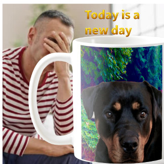 Rottweiler, Självsäker Vaktare Kaffemugg