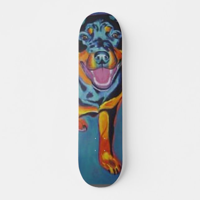 rottweiler skateboard bräda 20,5 cm (Framsida)