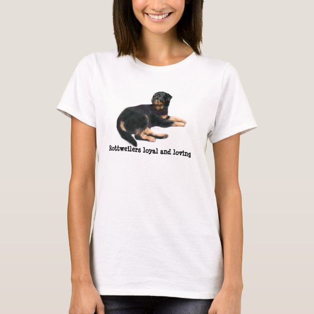 Rottweiler skjorta t-shirt (Framsida)