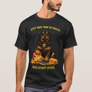 Rottweiler Snack Säkerhetsansvarig | Rolig Hund T Shirt
