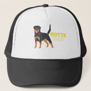 Rottweiler söt och rolig hund keps