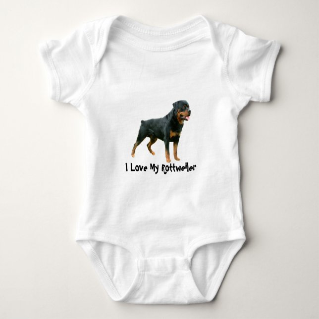 Rottweiler spädbarnranka tröja (Framsida)