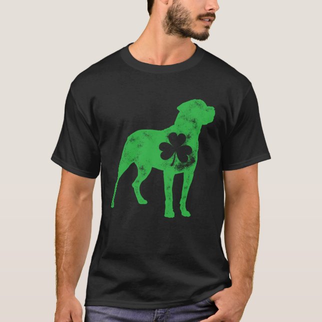 Rottweiler St Patrick s Day Boys Girls Shamrock Do T Shirt (Framsida)
