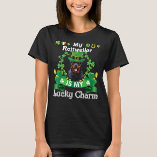 Rottweiler St Patrick S Day Irish Hund älskare T Shirt