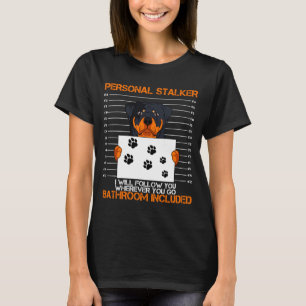 Rottweiler stalkande hundägare uppfödare päls förä t shirt