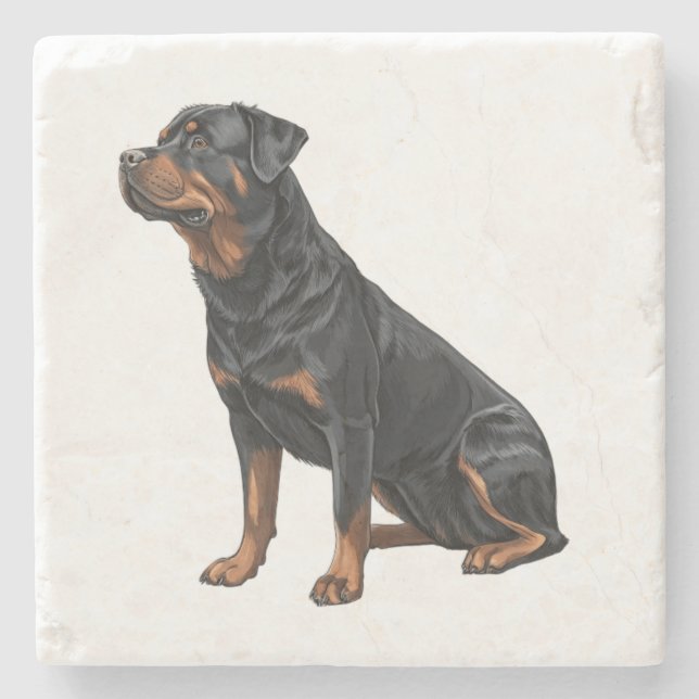 Rottweiler Stenunderlägg (Framsidan)