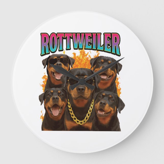 Rottweiler  stor klocka (Framsida)