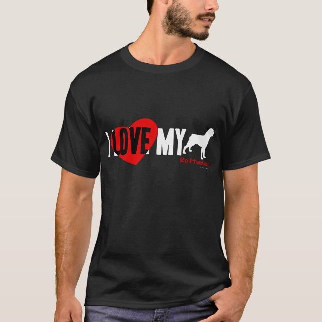Rottweiler T Shirt (Framsida)