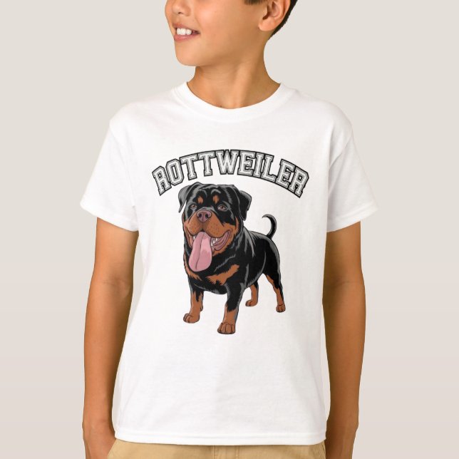 Rottweiler T Shirt (Framsida)
