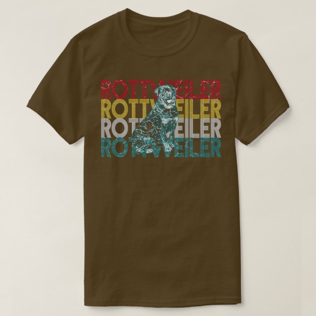 Rottweiler T Shirt (Design framsida)