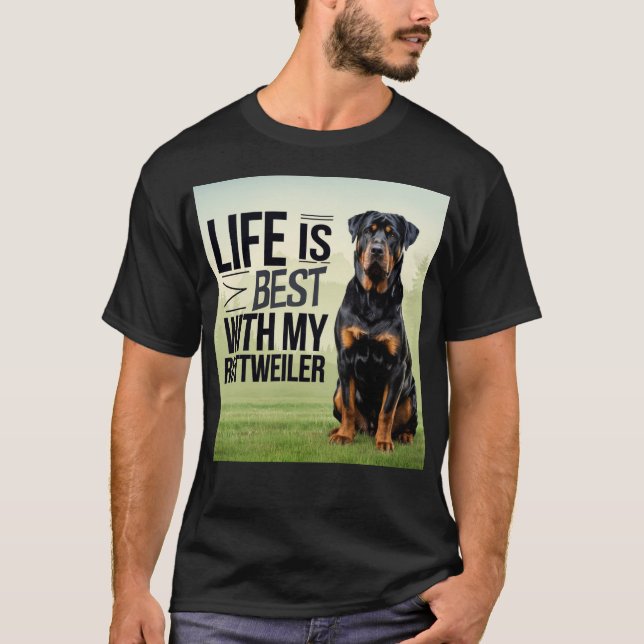 Rottweiler T Shirt (Framsida)