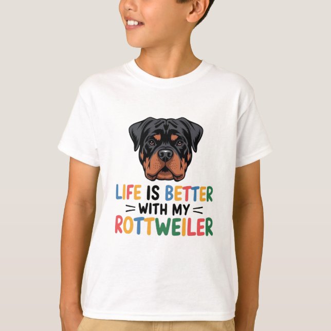 Rottweiler T Shirt (Framsida)