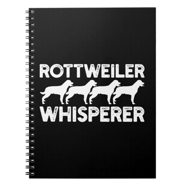 Rottweiler T-Shirt Anteckningsbok (Framsidan)
