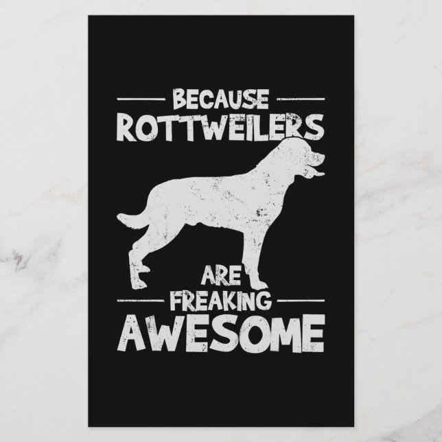 Rottweiler T-Shirt Copy Brevpapper (Framsida)