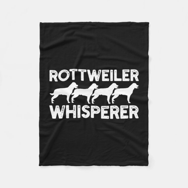 Rottweiler T-Shirt Fleecefilt (Framsidan)
