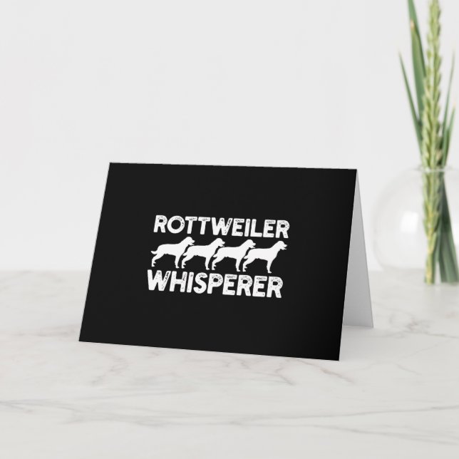 Rottweiler T-Shirt Tack Kort (Framsida)