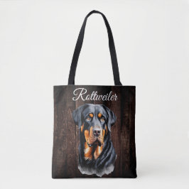 Rottweiler Tote Bag Tygkasse