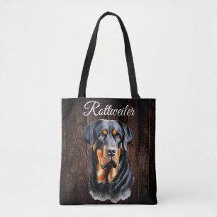 Rottweiler Tote Bag Tygkasse