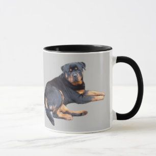 Rottweiler travel mug mugg