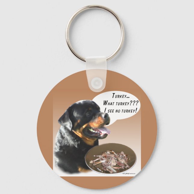 Rottweiler Turkiet Nyckelring (Framsida)