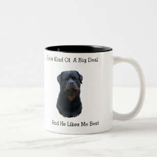 Rottweiler Två-Tonad Mugg