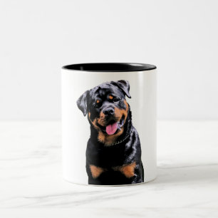Rottweiler Två-Tonad Mugg