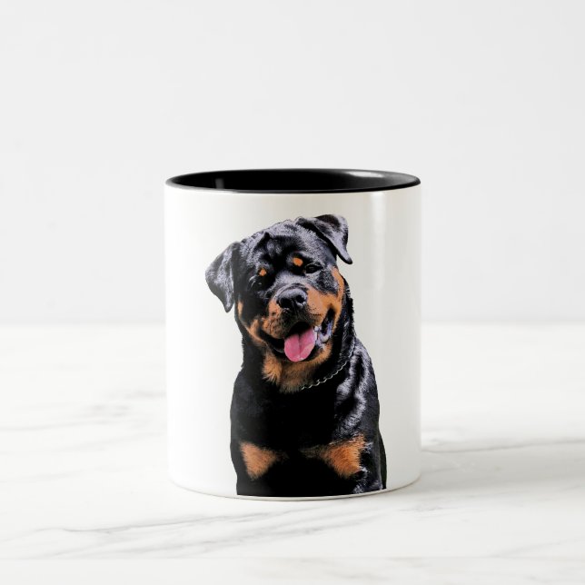 Rottweiler Två-Tonad Mugg (Center)