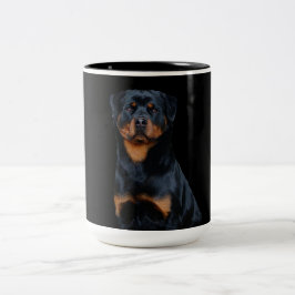 Rottweiler  Två-Tonad mugg