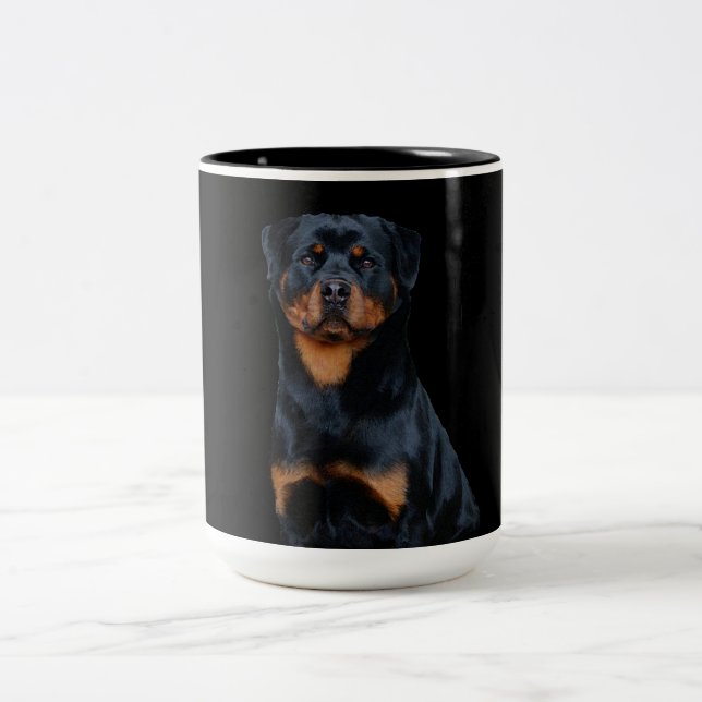 Rottweiler  Två-Tonad mugg (Center)