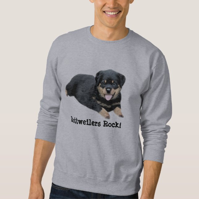 Rottweiler unisex- tröja lång ärmad tröja (Framsida)