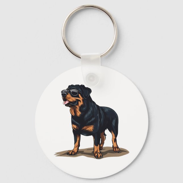 Rottweiler Utforskaren Nyckelring (Framsida)