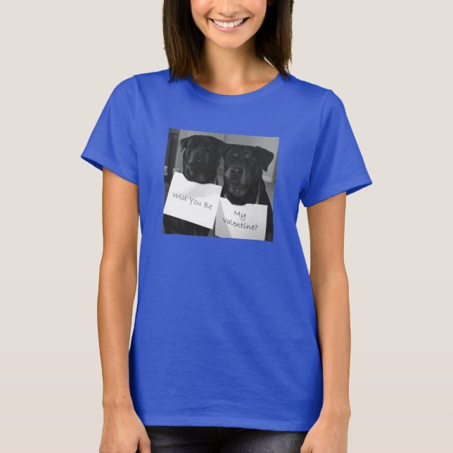 Rottweiler Valentine T-shirt (Framsida)