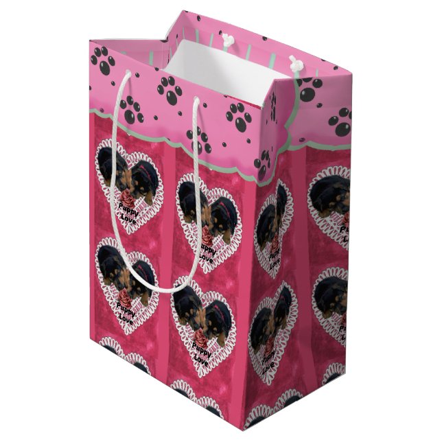 Rottweiler Valentines dag (Baksidan Vinklad)