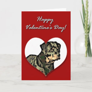 Rottweiler valentines daykort helgkort