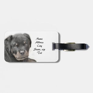 Rottweiler valp bagagebricka