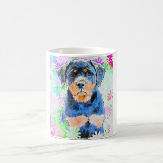 Rottweiler valp kaffemugg