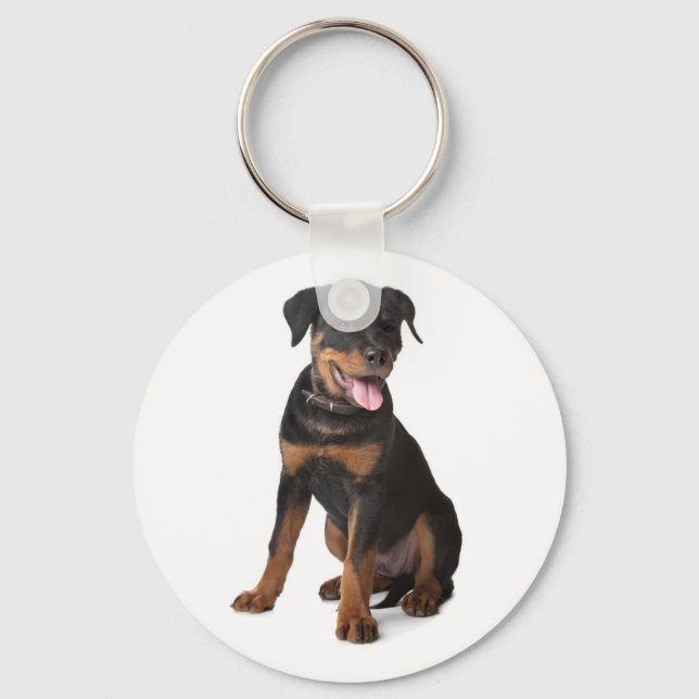 Rottweiler Valp Nyckelring (Framsida)