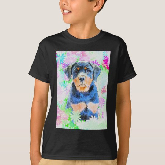 Rottweiler valp t-shirt