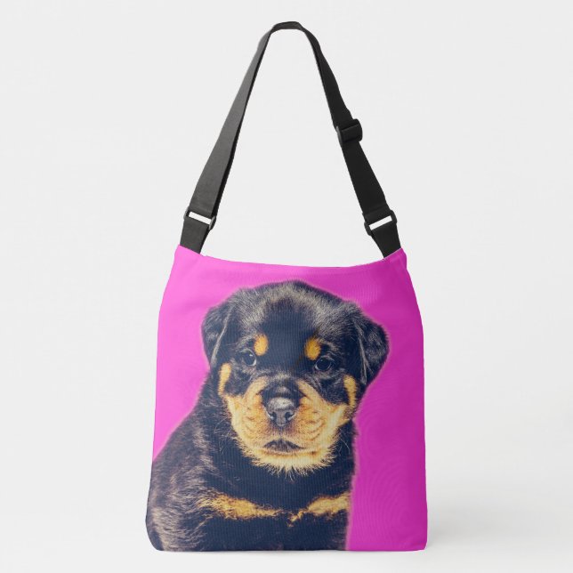 Rottweiler Valpanpassade Axelväska (Framsida)