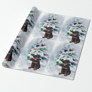 Rottweiler valpjul presentpapper