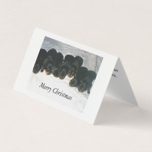 Rottweiler valpjulkort kort