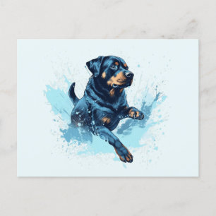 Rottweiler Vatten sport Vykort