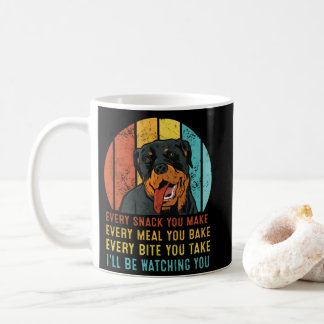 Rottweiler Vintage Every Snack You Make Meal YOu B Kaffemugg