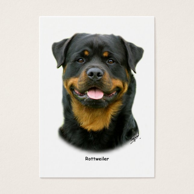 Rottweiler Visitkort (Framsidan)