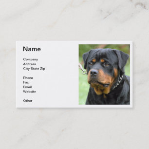 Rottweiler visitkort