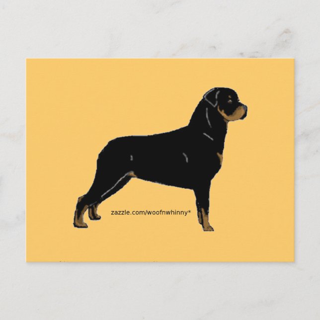 Rottweiler Vykort (Framsida)