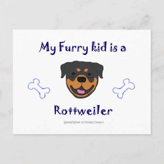 Rottweiler Vykort (Framsida)